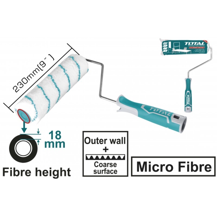 رول دهان فتايل 23 سم 9" TOTAL THT8593D CYLINER BRUSH 