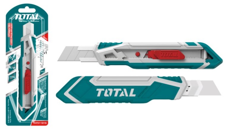 مشرط كبس TOTAL THT511816 Snap-off blade knife 18mmx100mm