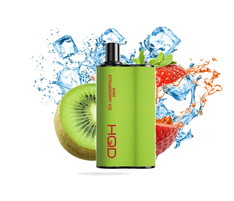 HQD BOX Kiwi Strawberry Ice  - 5500 Puff - Rechargeable, Disposable Vape 