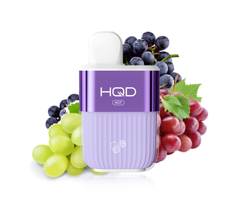 HQD HOT Grapey - 5000 Puff - Rechargeable, Disposable Vape 