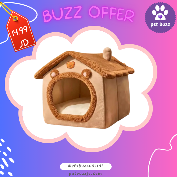  Foldable PET House AND  Winter Villa , Sleep Kennel Removable Nest Warm (50*40*40)