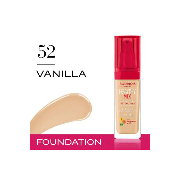 BOURJOIS FOUNDATION HEALTHY MIX ANTI-FATIGUE Vanilla  52