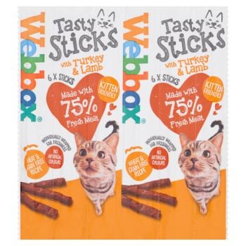 Webbox Tasty Sticks with Turkey & Lamp 6 Semi-Moist Tasty Treats 30g