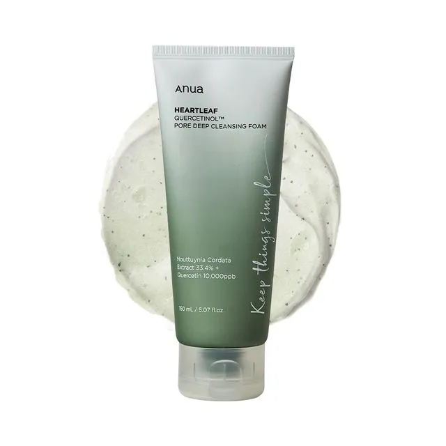 Anua - Heartleaf Quercetinol Pore Deep Cleansing Foamغسول نبتة القلب الرغوي -