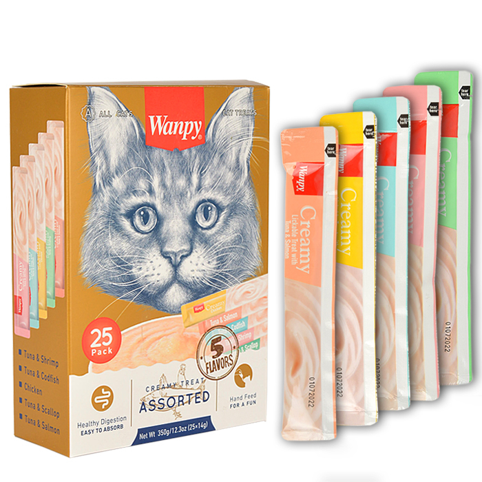 Wanpy treat crema mix 25 pec