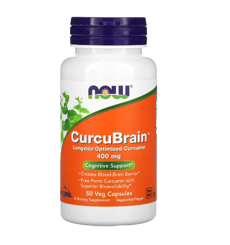 Now, CurcuBrain™ 400 mg Veg Capsules