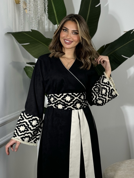 جلابية ملفته  Wrapped Belted Jalabiya 