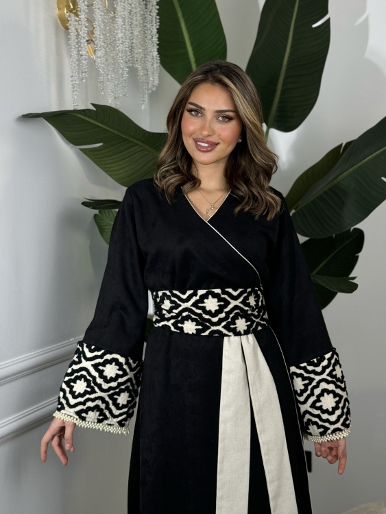 جلابية ملفته  Wrapped Belted Jalabiya 