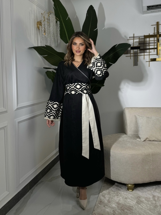 جلابية ملفته  Wrapped Belted Jalabiya 