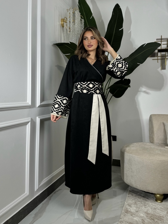 جلابية ملفته  Wrapped Belted Jalabiya 