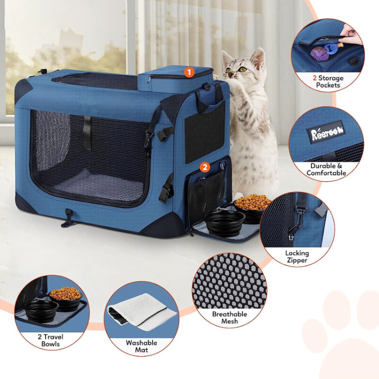 Soft pet carriers and cage fir cats and dogs (m, l, xl=