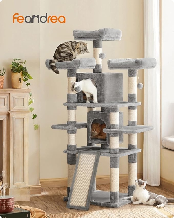 Feandrea Large Cat Tree Scratching Post 172 cm