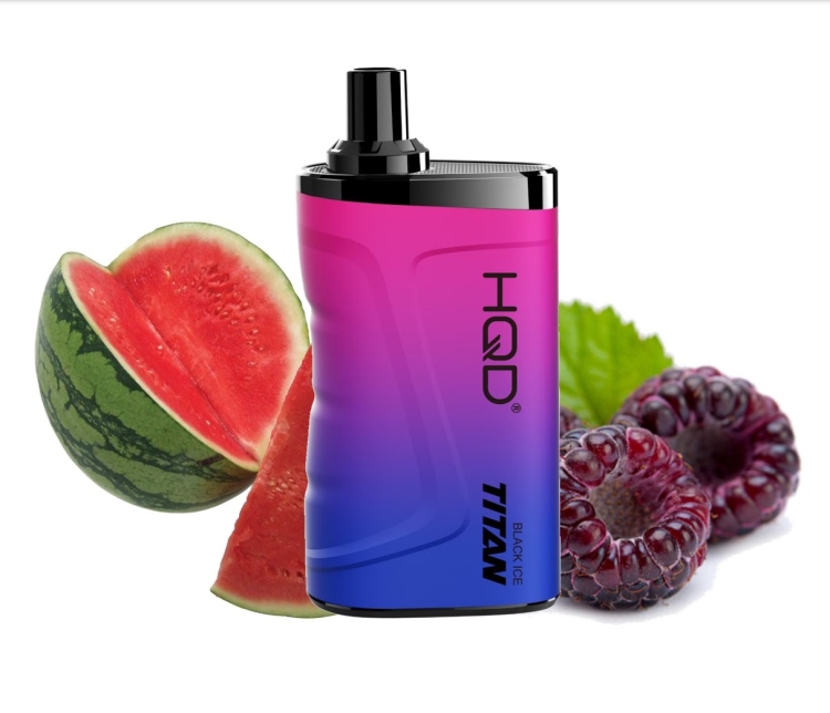 HQD TITAN Raspberry Watermelon  - 7000 Puff - Rechargeable, Disposable Vape 