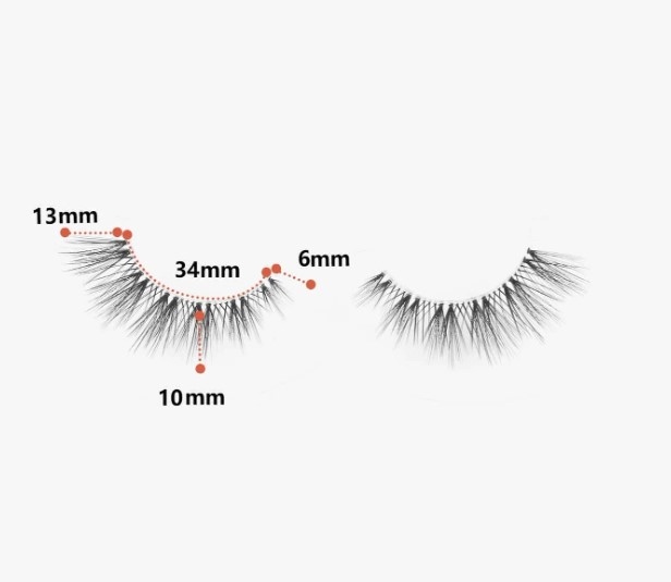 3 pairs of false eyelashes رموش صناعية 3 أزواج