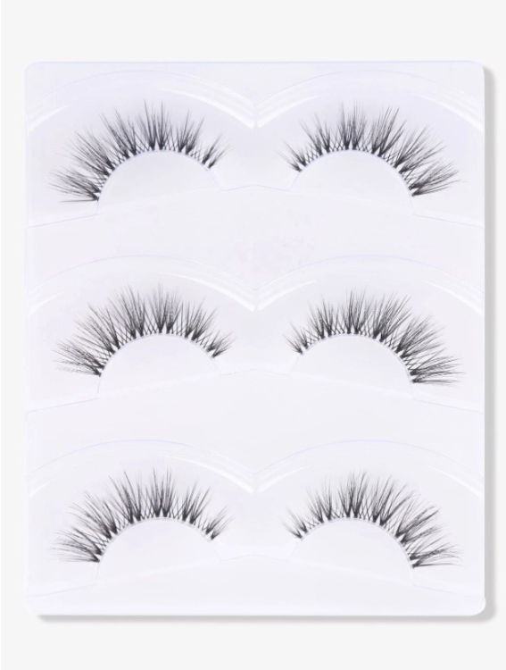 3 pairs of false eyelashes رموش صناعية 3 أزواج