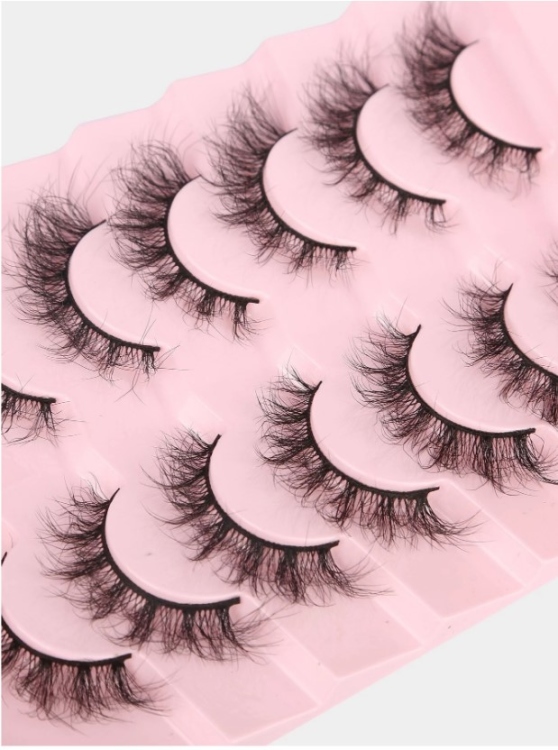7 pairs of false eyelashes رموش صناعية 7 أزواج