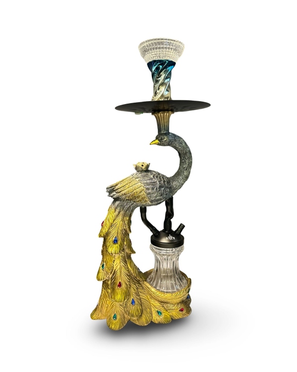 Desert Peacock Shisha Hookah - High Quality - Single Hose Resin 