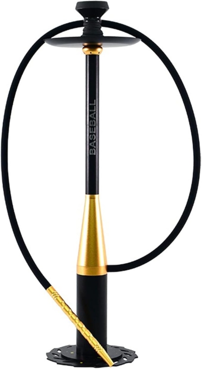 Baseball Bat Hookah - Gold Black 