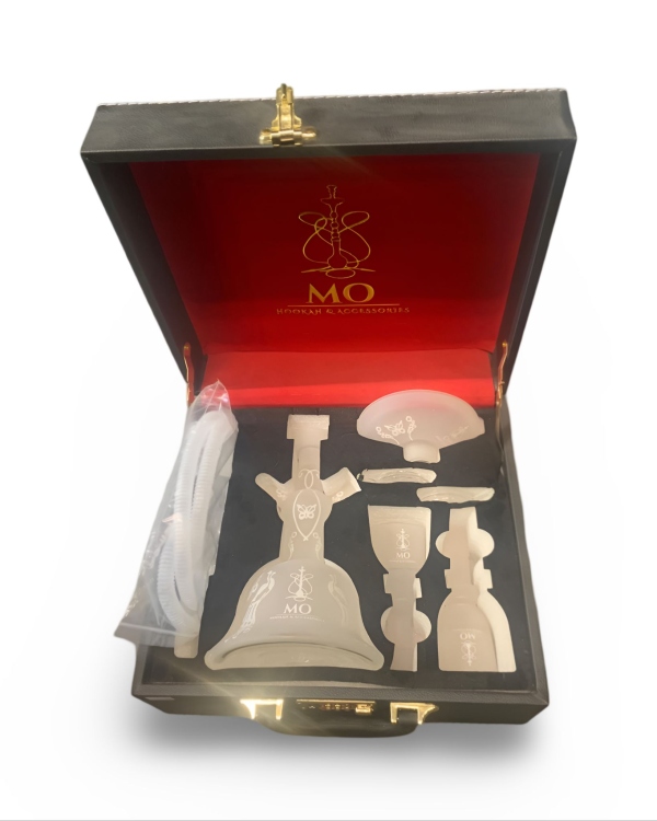 MO Hookah Glass Shisha set with carry case