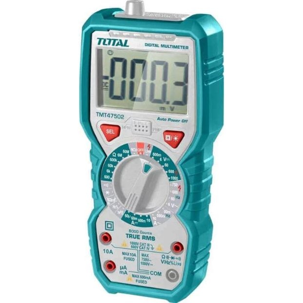 ساعة فحص ملتي ميتر كبير TOTAL TMT47503 Digital multimeter 