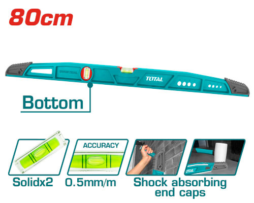 ميزان ماء 80 سم ثقيل TOTAL TMT221806 Spirit level