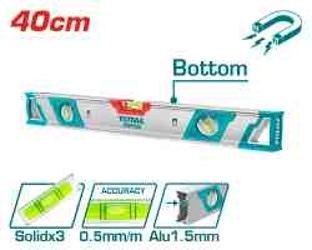 Total TMT24086M ميزان ماء 40 سم مغناطيس ثقيل