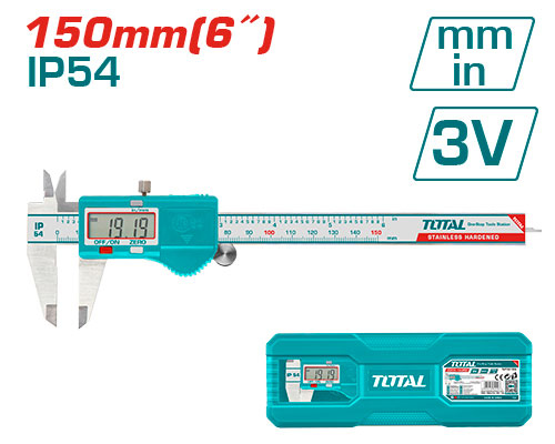  كاليبر ديجتال 15 سم ضد الماء TOTAL TMT321506 Digital Caliper 0-150MM