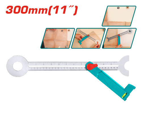 Total TAHS3011 Angle square زاوية علام متحركة مع ميزان ماء