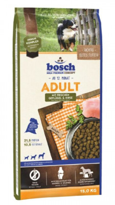 Bosch Adult Dog Food Geflügel and Hirse 15 Kg