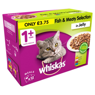 Whiskas pouches100g offer (12 pcs ) 