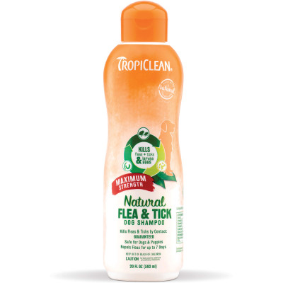 Tropiclean flea & tick shampoo 592ml