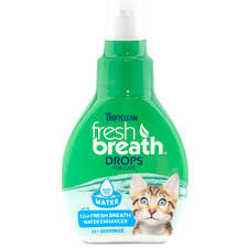 Fresh breath drops for cats