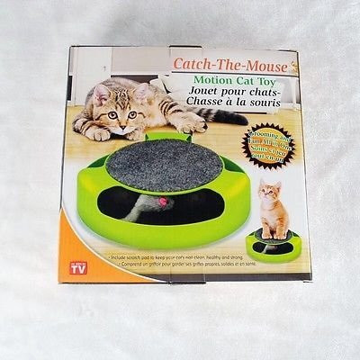 Interactive Moving Mouse Cat Toy and Scratchpad