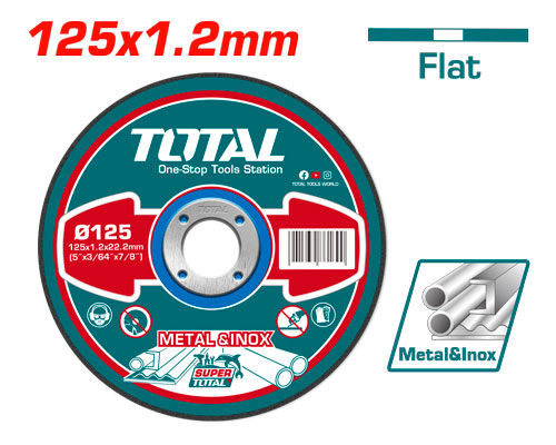 TOTAL TAC2211253 Abrasive metal cutting disc فيبر 5" قص ستانلس