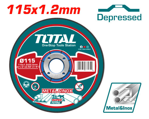 Total TAC2121152 فيبر قص حديد 4.5 انش رفيع