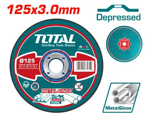 TOTAL TAC2211251 Abrasive metal cutting disc فيبر 5" قص حديد