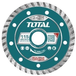 TOTAL TAC2131153 Turbo diamond disc 115(4-1/2")X22mm دسك 4.5 مسكر