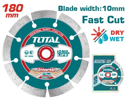 TOTAL TAC2111803 Dry diamond disc دسك 7" مفتوع