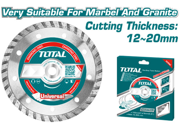 اسطوانة قص للرخام والجرانيت Total TAC2132301 Turbo diamond disc 9"