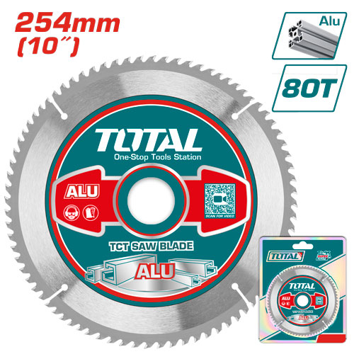 Total TAC233728  أسطوانة قص المنيوم 10 انش 80 سن