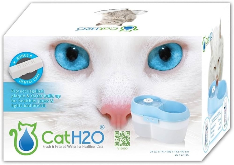 نافورة ماء القطط بنظام فلترة من CAT H2O
