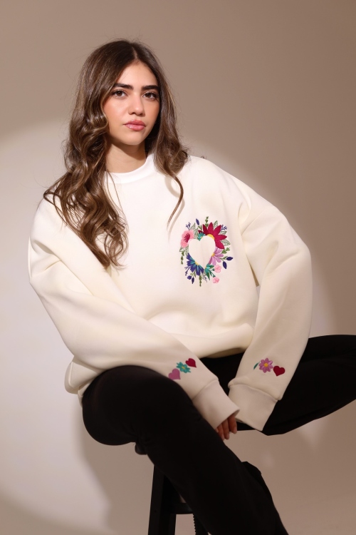 The "Floral Heart" Sweater