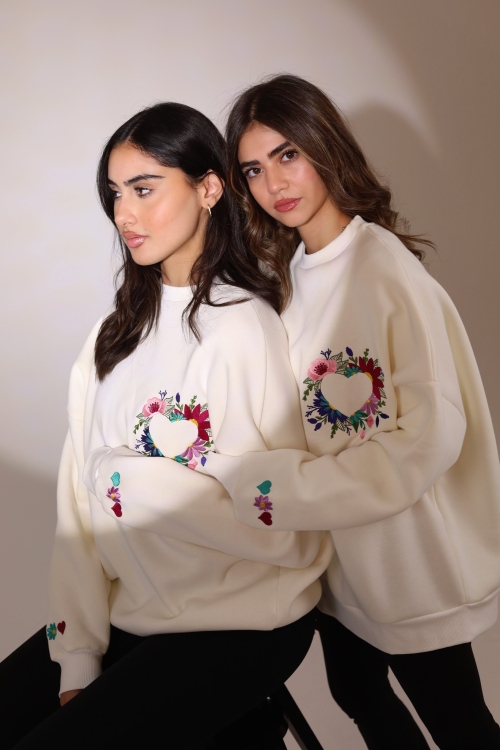 The "Floral Heart" Sweater