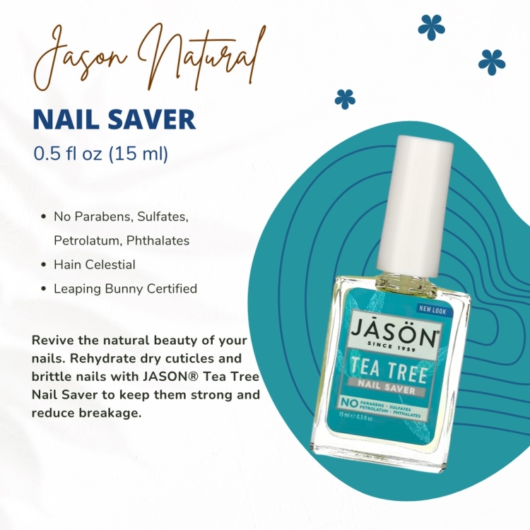 JASON NATURAL Nail saver, Tea Tree زيت مقوي الاظافر جاسون