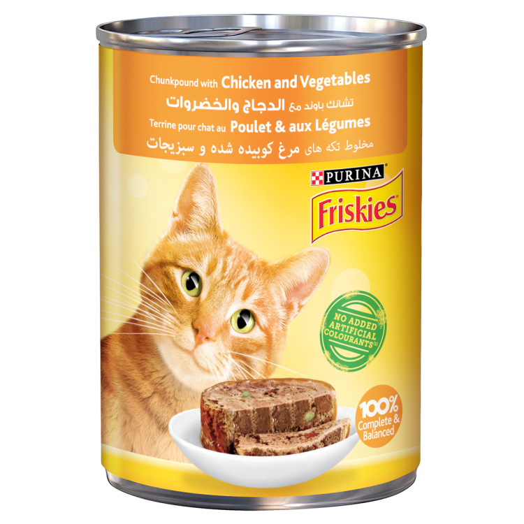 friskies wet food pate with vegetables