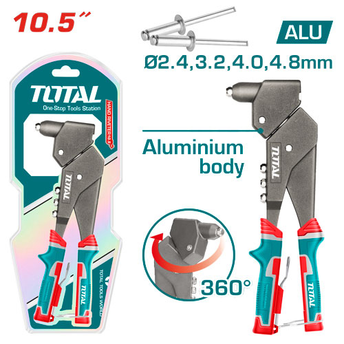 Total THT32106 360°Swivel head-hand Riveter 10.5" فرد تباشيم متحرك 360 درجة صناعي