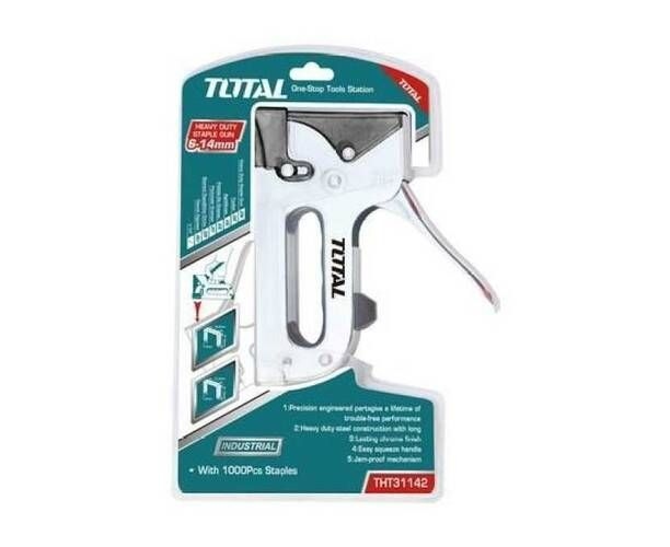 TOTAL THT31142 Staple gun4-14mm lمكبس تنجيد مع كبسات