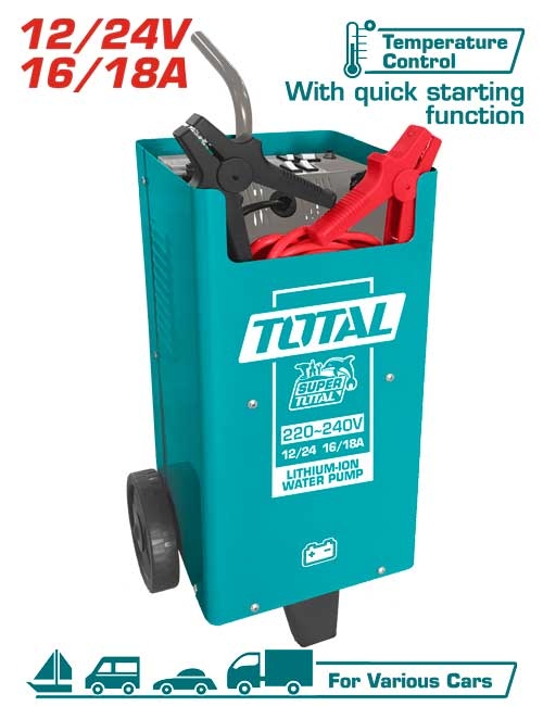 شاحن بطارية سياره TOTAL TBC2201 Battery Charger  12/24 