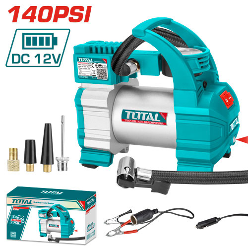 منفاخ سيارة TOTAL TTAC1406 Auto air compressor 140PSI(10Bar) DC12V