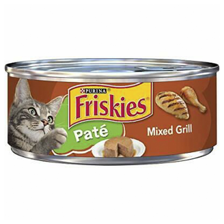 friskies pate wet food with mixed grill